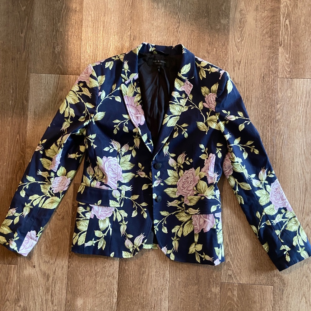 EUC Rag and Bone Bailey Floral Blazer